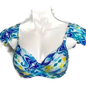 Chapoteo Bikini top, Cayena Blue White Yel…